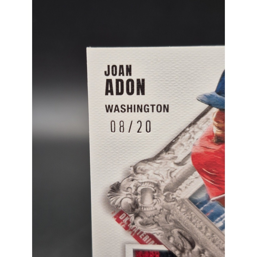 2022 Diamond Kings Baseball Joan Adon #DKM-JA Draft Kimgs Materials Purple /20 - Picture 3 of 10